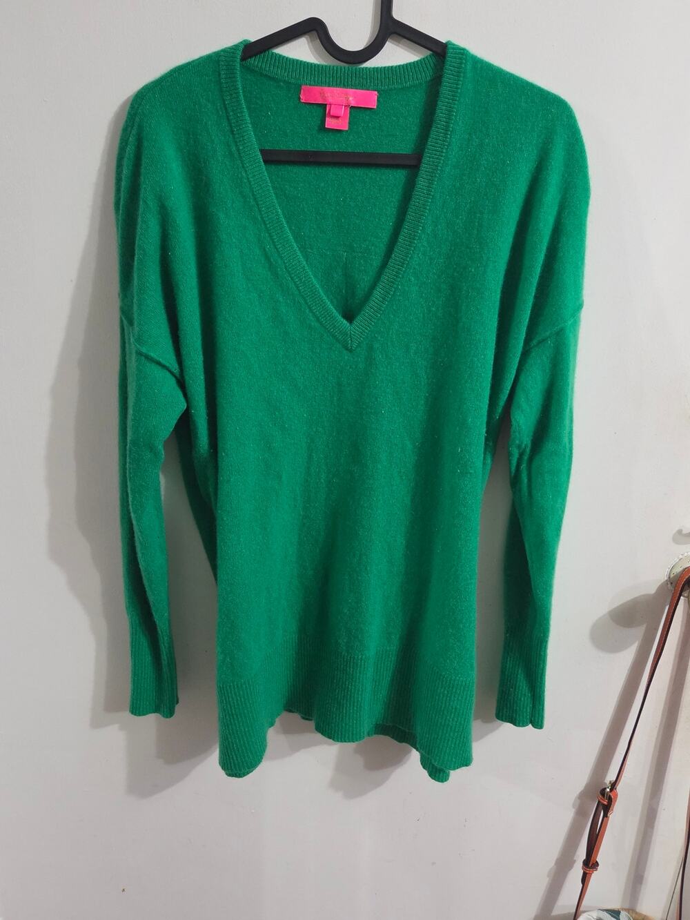 Lilly Pulitzer green cashmere sweater L